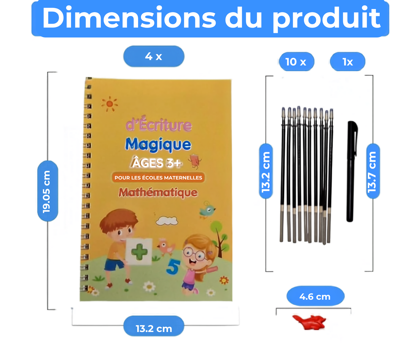 Lot de 4 Cahiers magiques