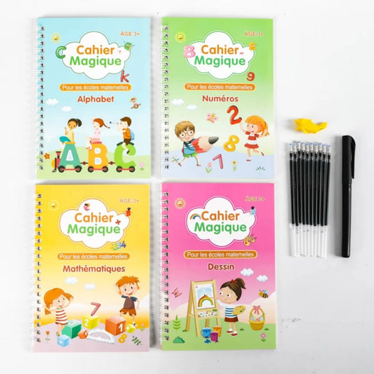 Lot de 4 Cahiers magiques